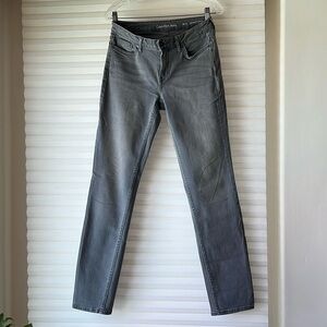 Calvin Klein Gray Stonewashed Ultimate Skinny Jeans
